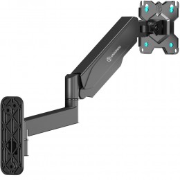 Кронштейн ONKRON G150 Black для мониторов 13-34, VESA 100x100, наклон 35º, поворот 180º, вылет 52,1 см, нагрузка до 8 кг.