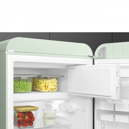 Холодильник SMEG 970х545х659 мм, однокамерный с морозильной камерой, стиль 50-х, пастельный зеленый, объем 122 л