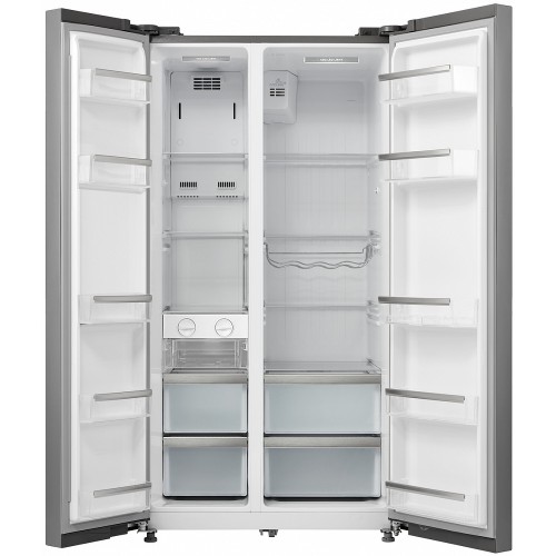 Холодильник Korting Side-By-Side A+ с сенсорным управлением Smart Touch, Full NO FROST, Dynamic Air Cooling, LED освещением и режимами «Супер заморозка» и «Супер охлаждение»