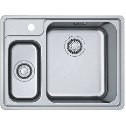 Мойка Franke 127.0688.780, BCX 260 TL, 625x480 mm, чаша 360x415x180 mm, монтаж сверху/вровень, крепления FastFix