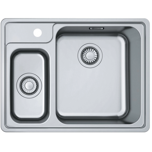 Мойка Franke 127.0688.780 Best, Серия BELL - BCX 260 TL, 625 x 480 mm, скрытый перелив, крепления FastFix
