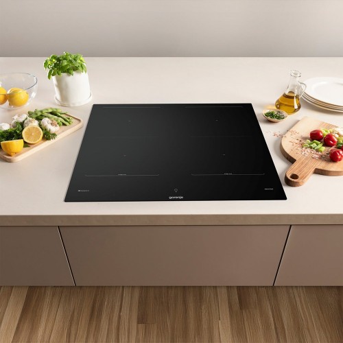 Варочная панель Gorenje 60 см, индукционная, 4 конфорки, сенсорное управление, таймер, Bridge Zone, авторспознавание, PowerBoost, SoftMelt, защита от детей