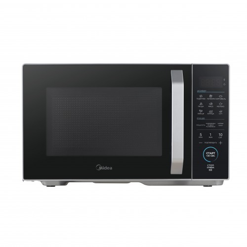 Микроволновая печь MIDEA 25 л, 800 Вт, сенсорная панель, серебристый цвет