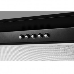 Встраиваемая вытяжка Kuppersberg INLINEA 52 BX, 1300 м³/ч, 41 дБ, черная, 3 скорости, механическое управление