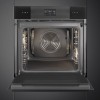 Встраиваемый духовой шкаф SMEG 60 см с паром, пиролитической очисткой, 12 программ, 68 л, черный цвет - купить в интернет-магазине