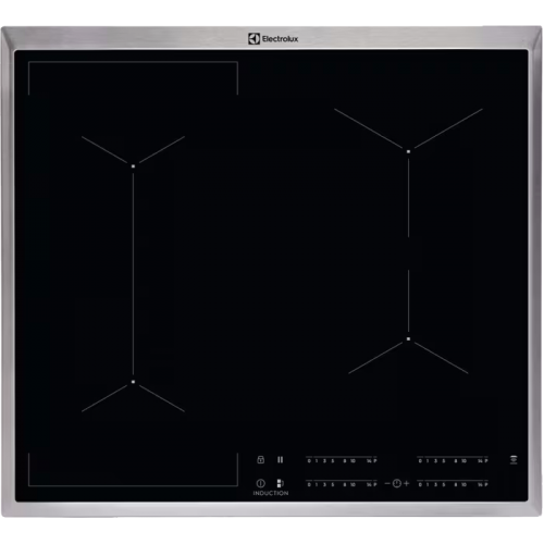 H1: Встраиваемая индукционная панель ELECTROLUX 59x52x4,4 см - черная, сенсорное управление, рама из нержавеющей стали