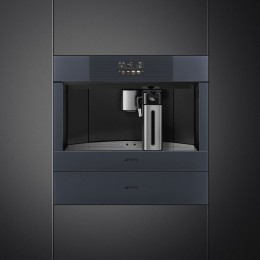 Кофемашина Smeg/ SMEG CMS4104GRU Автоматическая кофемашина, 60 см, высота 45 см, стекло Neptune Grey