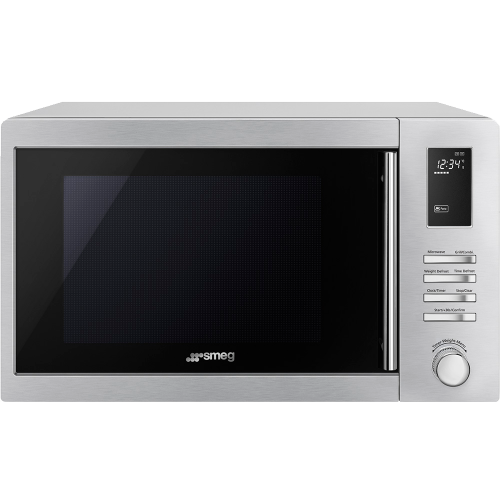Микроволновая печь SMEG 25л с грилем, отдельно стоящая, нержавеющая сталь - купить в интернет-магазине