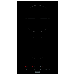 Варочная панель De'Longhi SATORA 3E0 CT, 30 см, Hi-Light, 2 зоны, сенсорное управление, черное стекло