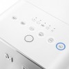Автоматическая кофемашина, мощность 1350 Вт, регулируемый уровень помола, размер порции, жесткость воды, подсветка диспенсера, автоматическое выключение, кнопочное управление, объем резервуара 1.4 л, поддон для сбора капель, давление 19 бар, цвет белый
