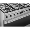 Плита SMEG Classica 90x60 см – газовая варочная панель с 6 конфорками, электрической духовкой (129 л), грилем, газ-контролем и энергоэффективностью А, нержавеющая сталь