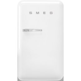 Холодильник SMEG FAB10RWH6, 122 л, однокамерный, морозильная камера, белый, 50-е, D класс, ВхШхГ 970х545х659 мм