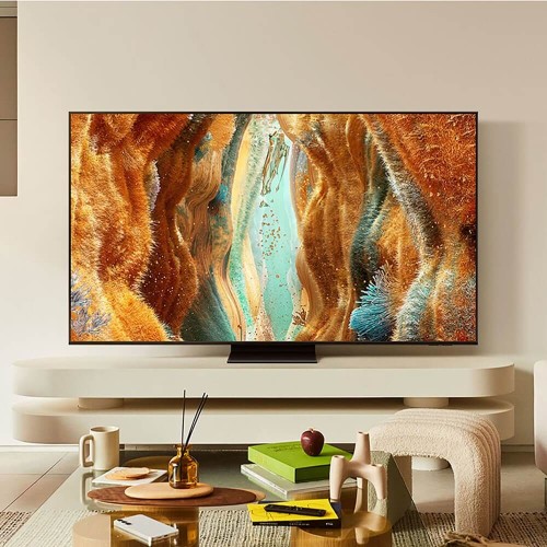 Телевизор ЖК 85'' Samsung/ 85", NeoQLED, Ultra HD, Tizen Smart TV, 120 Hz (Up to 144Hz), HDR10+, Wi-Fi, Voice, DVB-T2/C/S2, Bluetooth, CI+(1.4), FreeSync Premium PRO, 2.0Ch 20W, OTS Lite, 4HDMI, 2USB, Black, 1 Pole stand, 2025