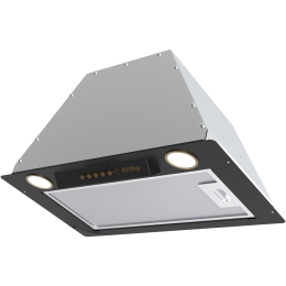 Вытяжка Korting KHI 6631 RN, 60 см, встраиваемая, 3 режима, LED, низкий шум, бронзовые элементы