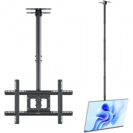 Кронштейн ONKRON N2L Black 32-80 макс 400x600 высота 717-3104мм наклон -5°/+15° поворот ±60° макс нагрузка 68,2кг