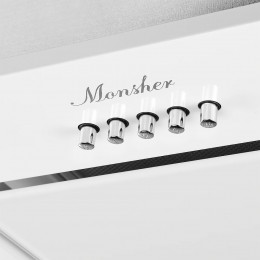 Вытяжка Monsher Inna 40 Blanc, 40 см, 750 м³/ч, 3 скорости, 45 дБ, LED, белая.