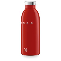 Термобутылка SMEG, стиль 50-х г.г., объем 500 мл, двойные стенки, поддержание тепла до 12 часов, поддержание холода до 24 часов, цвет красный