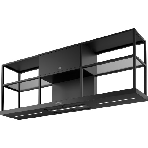 Вытяжка Franke FMA MODULAR F60 BK MATT - Настенная черная матовая вытяжка шириной 600 мм с мощностью 1050 м³/ч и сенсорным управлением