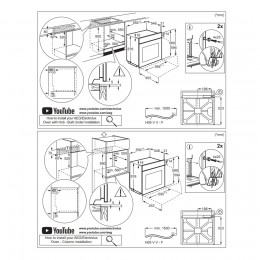 Духовой шкаф Electrolux EOD6F77WZ, 72 л, 9 режимов, конвекция, пар, каталитическая очистка, телескопические направляющие.