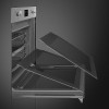 Встраиваемая электрическая духовка SMEG Classica 60 см – Многофункциональный духовой шкаф с 10 функциями, нержавеющая сталь