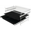 Встраиваемая электрическая духовка GORENJE - независимая, 10 режимов, белая, с паровой очисткой AquaClean и телескопическими направляющими на 2 уровнях (59.5x59.5x56.4 см)