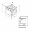 Электрический духовой шкаф KORTING Crystal 60 см, 69 л, 7 режимов, гриль, LED дисплей, каталитическая очистка