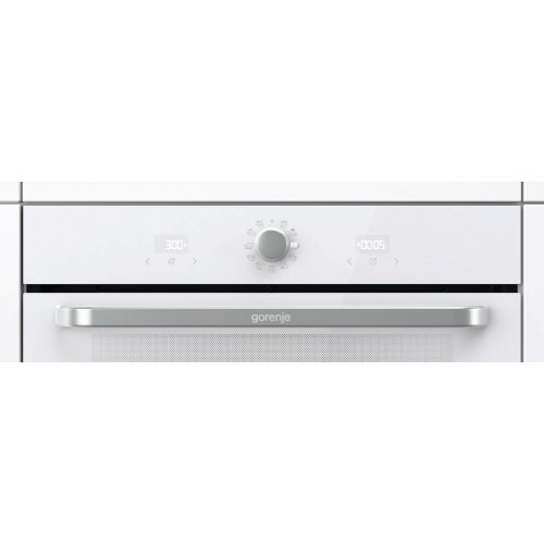 Встраиваемая электрическая духовка GORENJE - независимая, 10 режимов, белая, с паровой очисткой AquaClean и телескопическими направляющими на 2 уровнях (59.5x59.5x56.4 см)