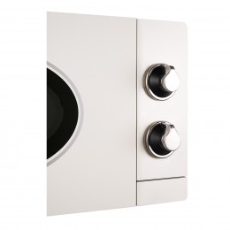 Микроволновая печь Korting KMO 815 RSI, 20 л, гриль, таймер, ретро, белый/серебро