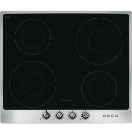 Индукционная панель Smeg SI964XM, 60 см, 4 конфорки, стеклокерамика, нержавеющая сталь.