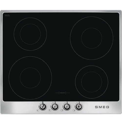 Встраиваемая индукционная панель SMEG 60 см из нержавеющей стали с фурнитурой Victoria - Эффективность и стиль для вашей кухни