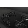 Варочная поверхность Smeg/ Варочная поверхность Smeg, газ, 60 см, Selezione, поворотные переключатели, чугунные решетки, 4 конфорки, газ-контроль, автоматический электроподжиг, материал поверхности стекло, цвет черный