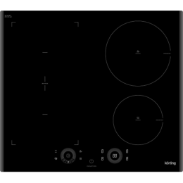 Варочная панель Korting hib 64750 b smart, 60 см, индукция, Smart Touch Slider, 4 зоны, Booster, Bridge, Twin Booster, таймер.