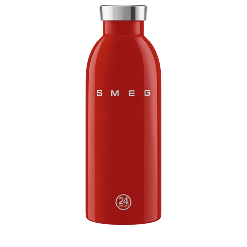 Термобутылка SMEG, стиль 50-х г.г., объем 500 мл, двойные стенки, поддержание тепла до 12 часов, поддержание холода до 24 часов, цвет красный