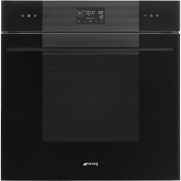 Духовой шкаф SMEG SOP6102S2PB3, 68 л, 12 программ, с паром, черный