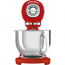 Планетарный миксер SMEG, стиль 50-х г.г., мощность 1000 Вт, объем чаши 4.8 л, 10 скоростей, цвет красный