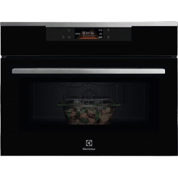 Встраиваемая микроволновая печь Electrolux KVMBE09X, 1000 Вт, гриль 1200 Вт, 44 л, размеры 455x595x567 мм, нержавеющая сталь.