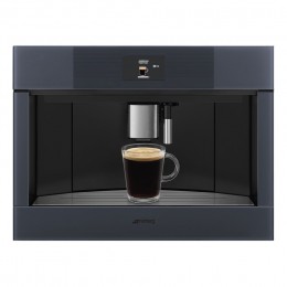 Кофемашина Smeg/ SMEG CMS4104GRU Автоматическая кофемашина, 60 см, высота 45 см, стекло Neptune Grey