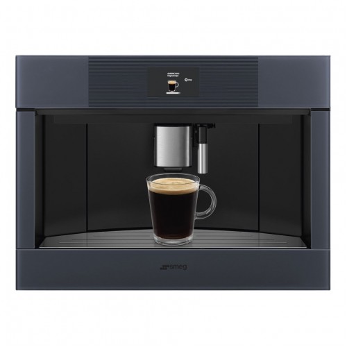 Кофемашина Smeg/ SMEG CMS4104GRU Автоматическая кофемашина, 60 см, высота 45 см, стекло Neptune Grey