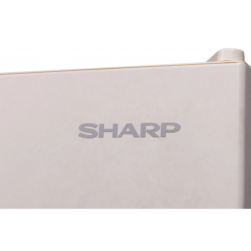Холодильник Sharp Комбинированный с Нижней МК, NoFrost, Сенсорный Дисплей, 1860x840x750 мм, Механический Льдогенератор и Зона Свежести