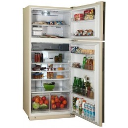 Холодильник Sharp sjxe59pmbe, инверторный, No Frost, 578 л, 1850х800х735 мм, быстрое охлаждение и замораживание, ионизация воздуха.