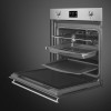 Встраиваемая электрическая духовка SMEG Classica 60 см – Многофункциональный духовой шкаф с 10 функциями, нержавеющая сталь