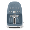 Капельная кофеварка SMEG 50-х годов, 10 чашек, 1.4 л, синий шторм - идеальный выбор для истинных ценителей кофе