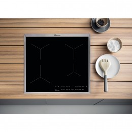 ELECTROLUX EIT60443X - Индукционная панель, 60 см, черная стеклокерамика, 4 конфорки, функция Bridge, SenseBoil.