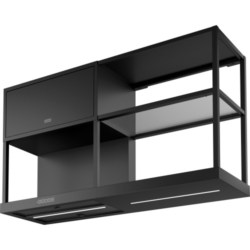 Вытяжка Franke FMA MODULAR F60 BK MATT - Настенная черная матовая вытяжка шириной 600 мм с мощностью 1050 м³/ч и сенсорным управлением