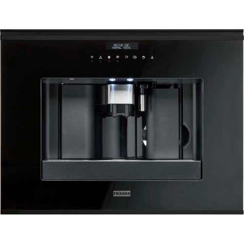 Встраиваемая кофемашина Franke FMY 45 CM BK/Best - сенсорное управление, LCD-дисплей, 6 видов кофе, 5 уровней крепости, двойная порция.