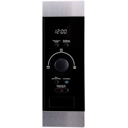 Встраиваемая микроволновая печь Korting KMI 825 XN, 25 л, 900 Вт, гриль 1000 Вт, LED дисплей, 8 автопрограмм, нержавеющая сталь+черное стекло.