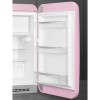 Холодильник SMEG/ Холодильник SMEG, отдельностоящий, однодверный, LED подсветка, внутренняя морозильная камера, электромеханический контроль температуры, стандартный компрессор, полезный объем 105 л, энергоэффективность D, уровень шума 35 дБ, цвет розовый
