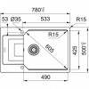 Мойка Franke 114.0595.289/ Best, Серия URBAN, Fragranite, Мойка UBG 611-78L оникс стоп.