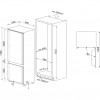 Встраиваемый холодильник Smeg 1772x546x549 мм, 248 л, No Frost, инверторный компрессор, LCD-дисплей, электронный контроль температуры