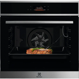Электрический духовой шкаф Electrolux EOE8P39H, 72 л, 17 режимов, конвекция, паровая очистка, 3 стекла, проволочные и телескопические направляющие.